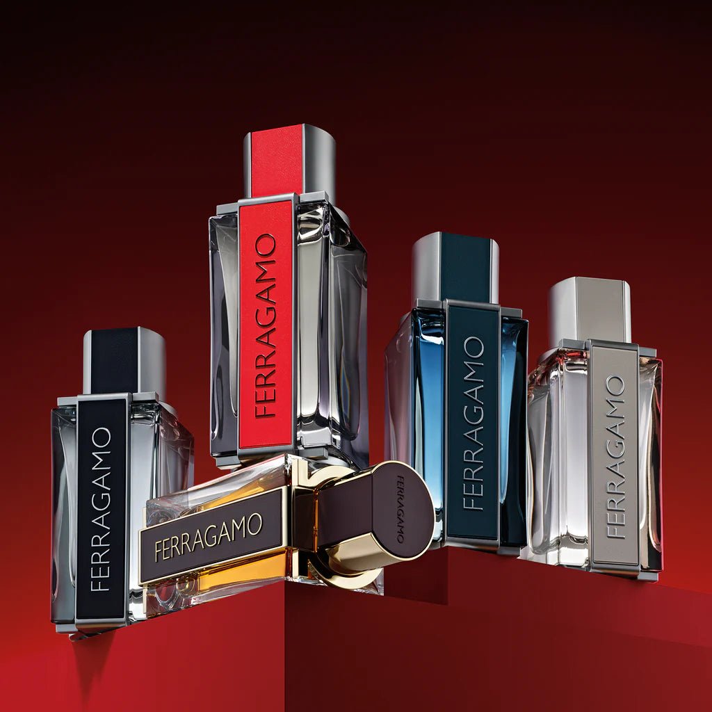 Salvatore Ferragamo Red Leather EDP Set for Men | My Perfume Shop