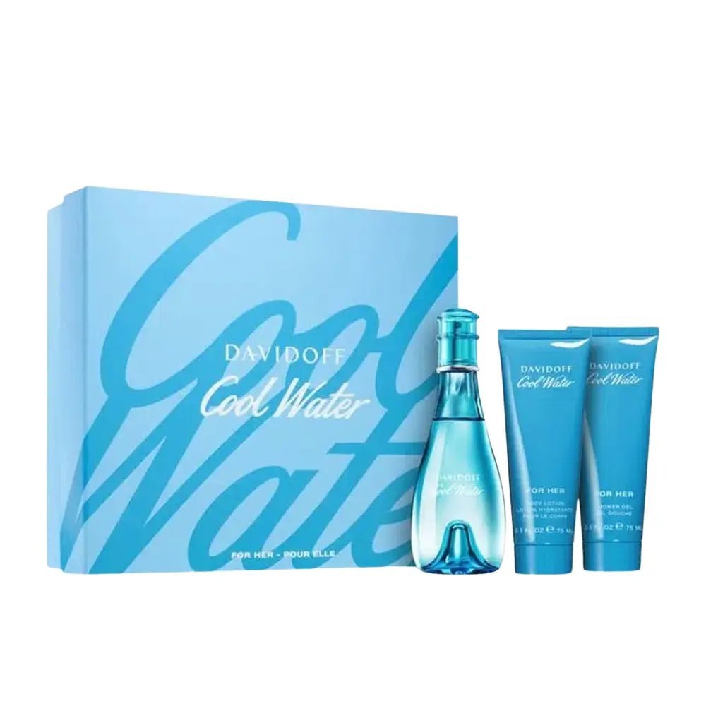 Davidoff Cool Water EDT Woman Shower Body Lotion Set
